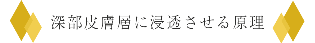 深部皮膚層に浸透させる原理